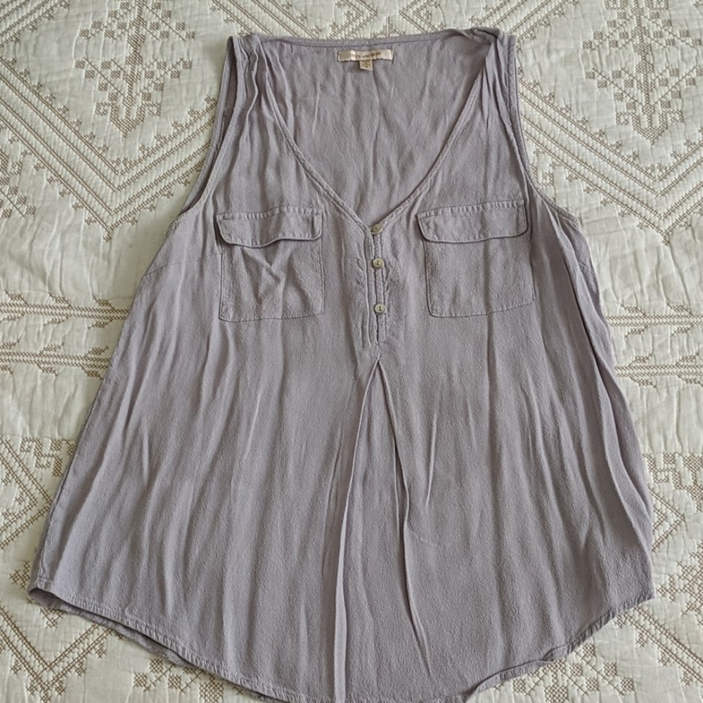 Gray Sleeveless Top